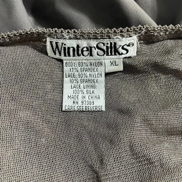 WinterSilks XL Top Blouse Sleeveless Lace Detail - Picture 6 of 7